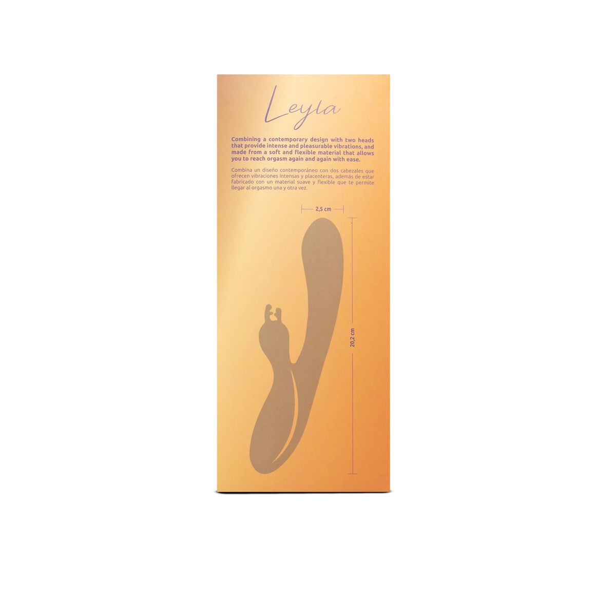 Vibrador Doble Leyla Lila