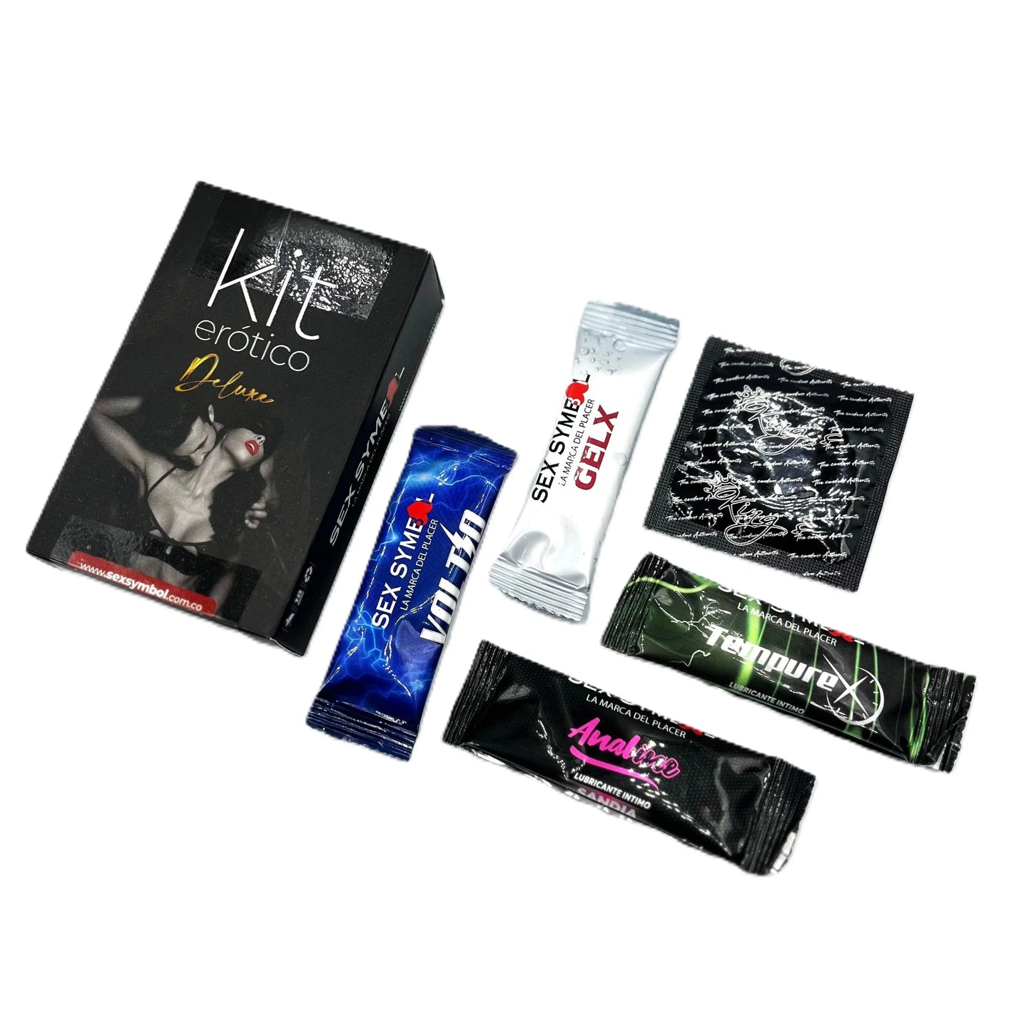 Kit de Emergencia Deluxe – Set Sensual con Preservativo, Lubricante y Más