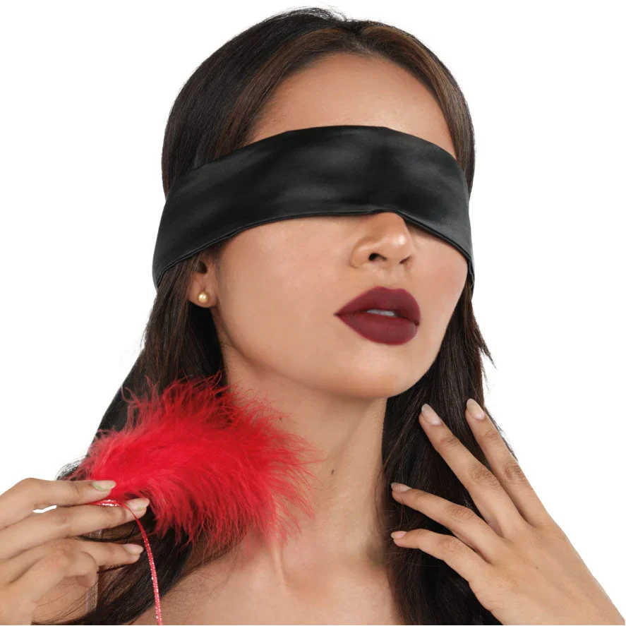 Kit Sensorial Cosquillero de Pluma y Tapa Ojos