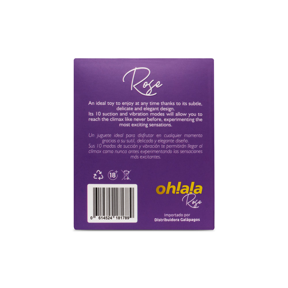 Vibrador y Succionador Ohlala Rose