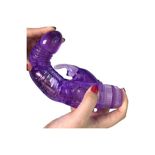 Vibrador Con Estimulador Clitoris Rabbit Crystal