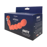 Optimus Anillo Vibrador y Consolador Dante Rojo