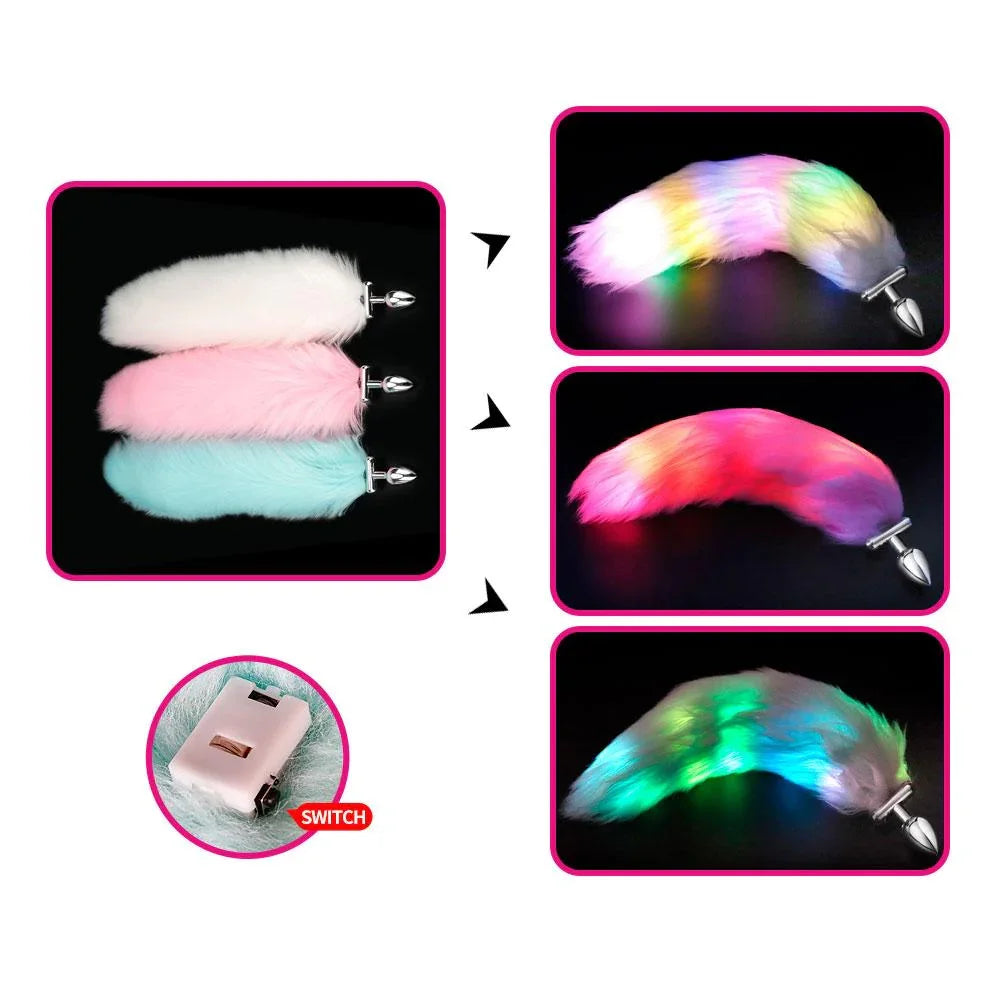 Plug Anal con Cola Luminosa Dexter Camtoyz
