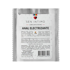 LUBRICANTE ANAL ELECTRIZANTE - MARCA SEN INTIMO - 7 ML SACHET