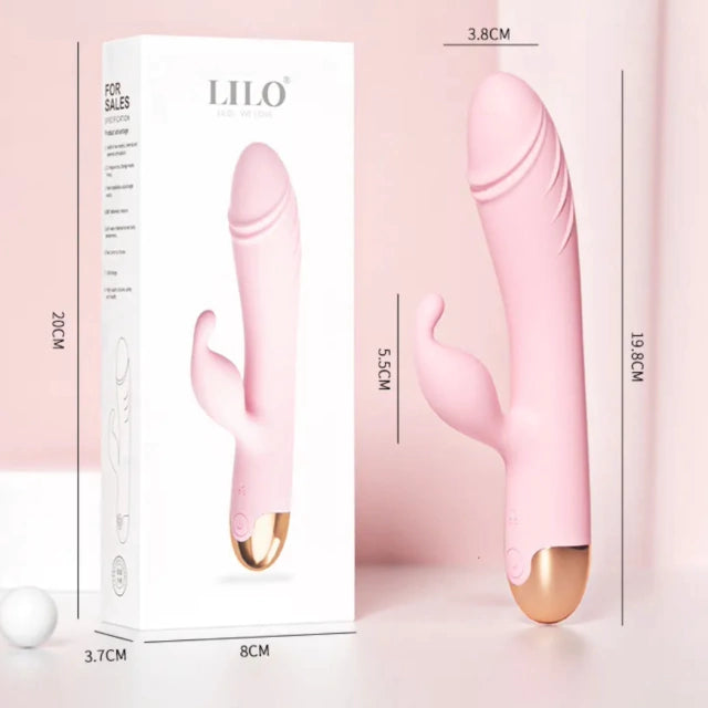 Vibrador Rabbit Ángel Lilo: Estimulación del Punto G y Clitorial GIRATORIO