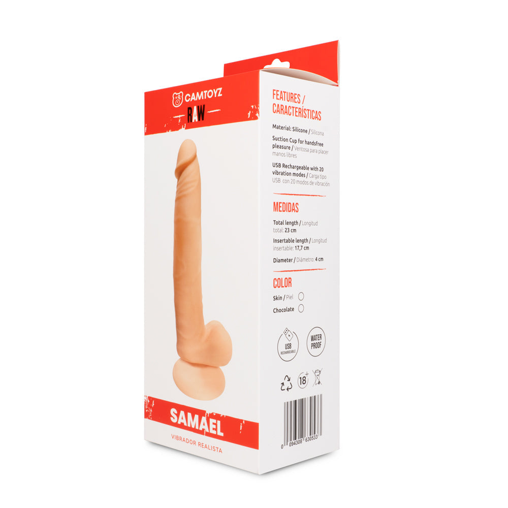 Vibrador Realista Samael 23 cm alta calidad