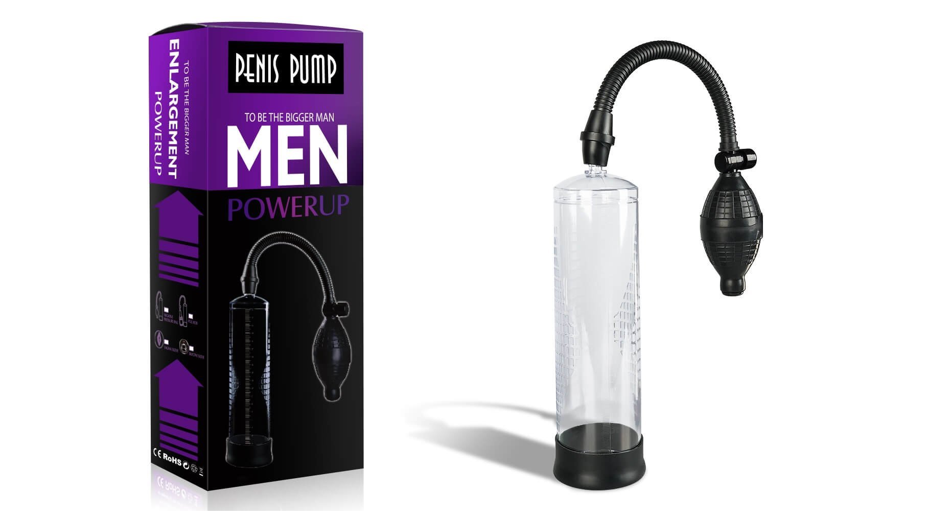 Bomba de Pene Manual 21 cm con Pera - power pump - manzana erótika