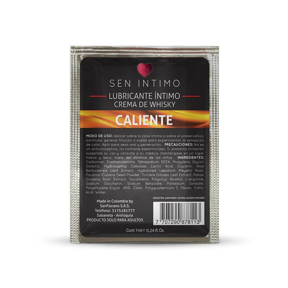 LUB. ÍNITMO SEN SACHET WHISKY x 7ml - manzana erótika