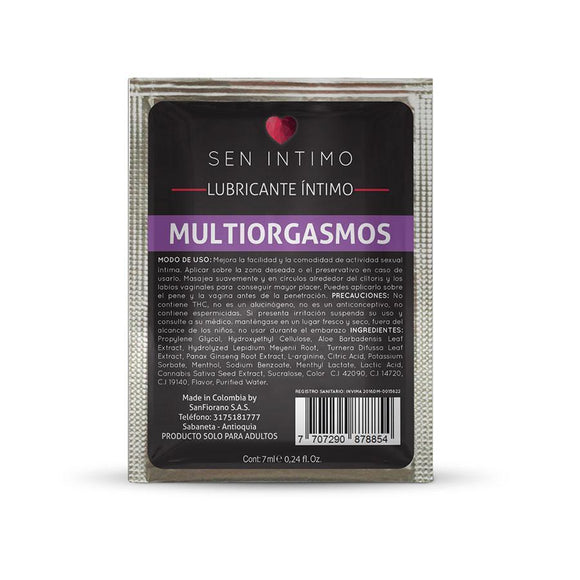 LUB. ÍNTIMO MULTIORGASMOS SEN x 7 ml - manzana erótika