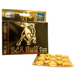 Sex Bull 10 Tabletas Potencia Sexual Sexbull Men & Women - manzana erótika