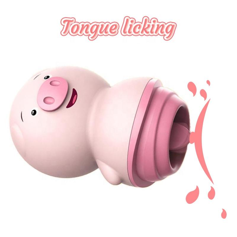 Vibrador De Clitoris Con Lengua Pig Estimulador De Clitoris ORIGINAL - manzana erótika