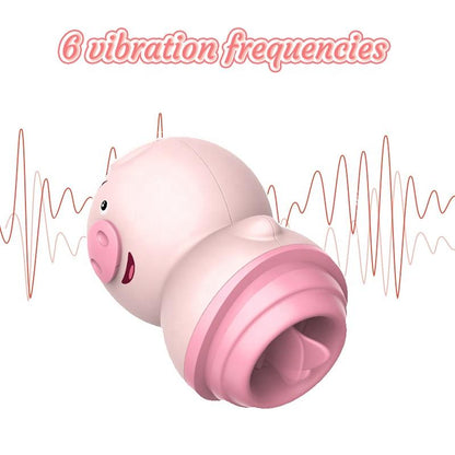 Vibrador De Clitoris Con Lengua Pig Estimulador De Clitoris ORIGINAL - manzana erótika